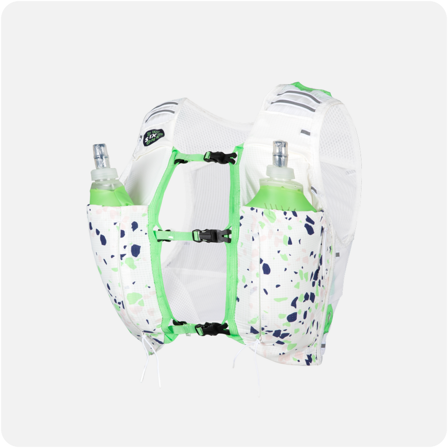 Pack Trail Femme : Sac d’Hydratation Terrazzo + Cuissard Anti-Frottement Bleu