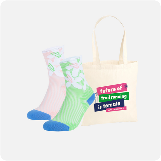 Box Cadeau - 2 Paires de Chaussettes de Trail