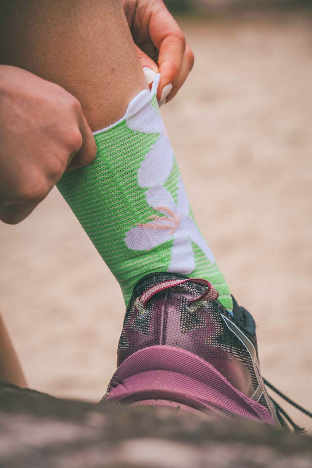 Chaussettes de Trail & Running - Anti Frottements Green