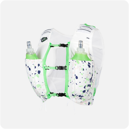 Pack Trail Femme : Sac d’Hydratation Terrazzo + Cuissard Anti-Frottement Bleu