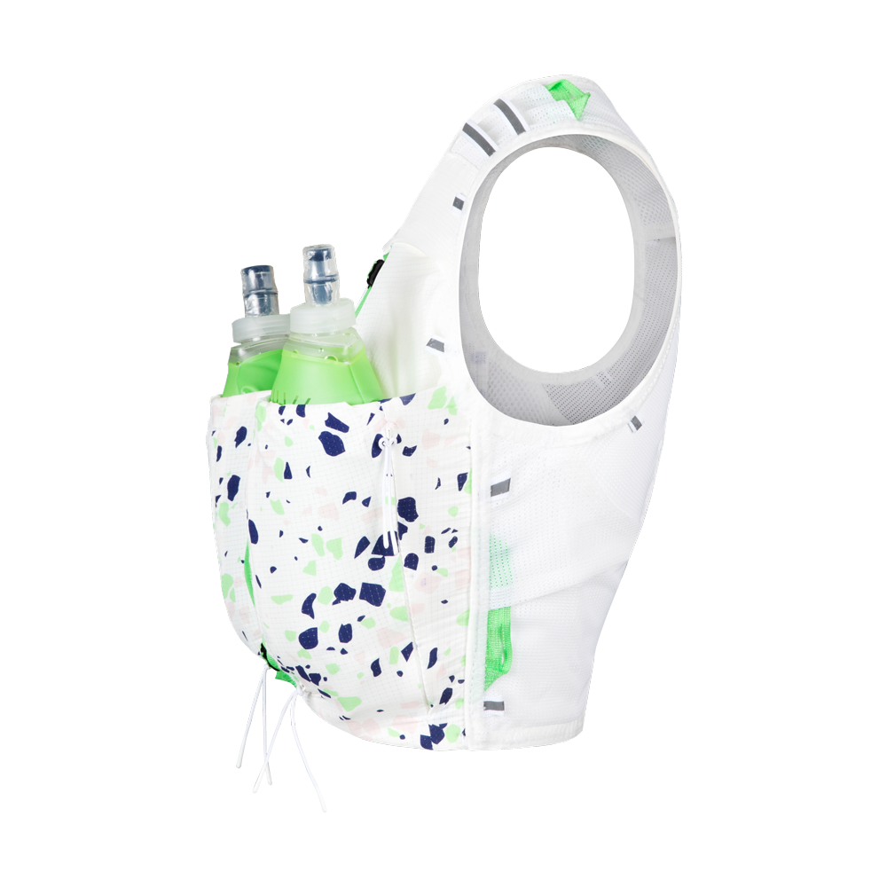 Pack Trail Femme : Sac d’Hydratation Terrazzo + Cuissard Anti-Frottement Bleu