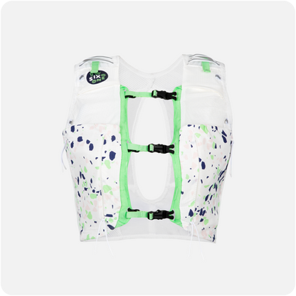 Pack Trail Femme : Sac d’Hydratation Terrazzo + Cuissard Anti-Frottement Bleu